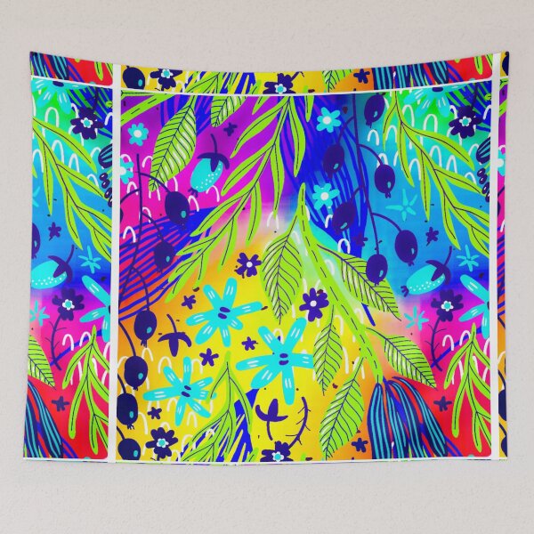 Item preview, Gorgeous Colourful Leaves and flowers  designed and sold by Pattern Hub.