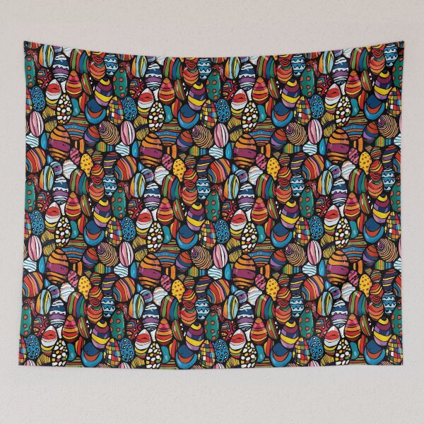 Item preview, Psychedelic Seamless Pattern Easter Eggs designed and sold by sheprint.