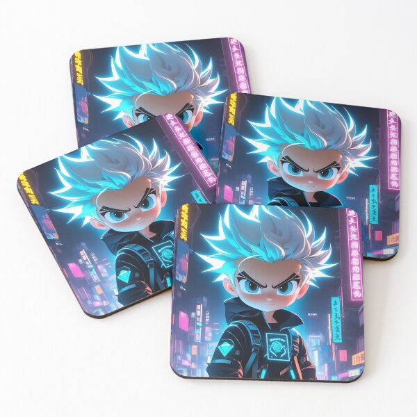 Item preview, "Neon Edge: Cyberpunk Vigilante in a Futuristic Metropolis" designed and sold by MYTHIC PEEL STICKERS.