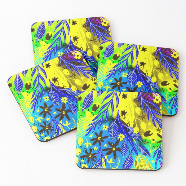 Item preview,  Colourful Cute Leaves & Flowers  designed and sold by Pattern Hub.