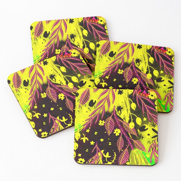 Item preview,  Leaves & Flowers Dominant Maroon & Yellow Colours designed and sold by Pattern Hub.