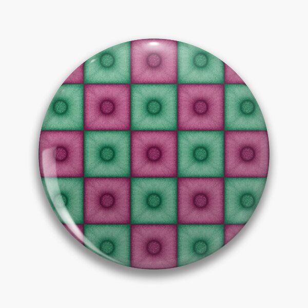 Item preview, Chess pattern from "Pouf" tiles the color of eucalyptus and cherry color designed and sold by Cherevan.