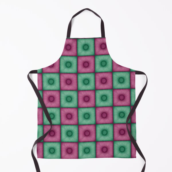 Item preview, Chess pattern from "Pouf" tiles the color of eucalyptus and cherry color designed and sold by Cherevan.