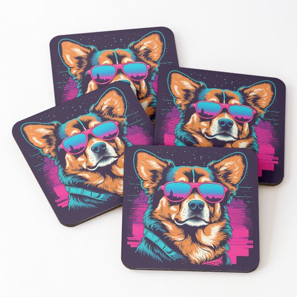 Item preview, Glasses on the nose tip the last word in canine accessories. designed and sold by Pulsant  Paintings.