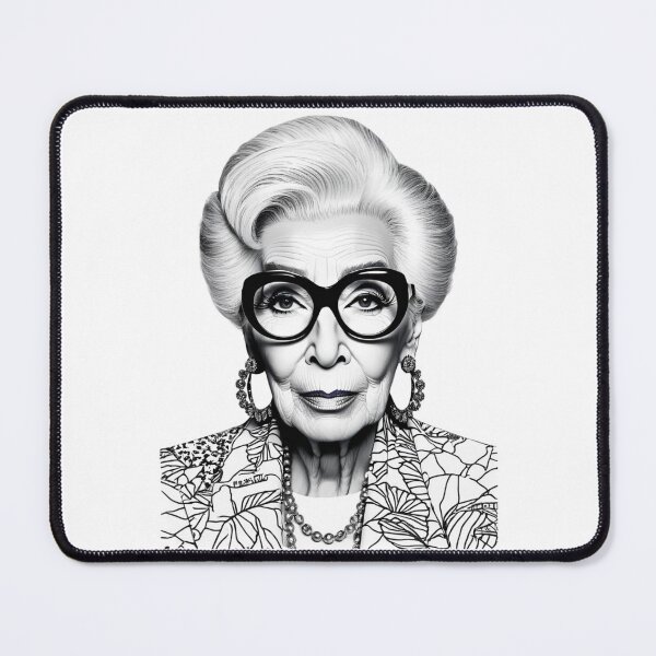 Item preview, Portrait of Iris Apfel designed and sold by UmutK.