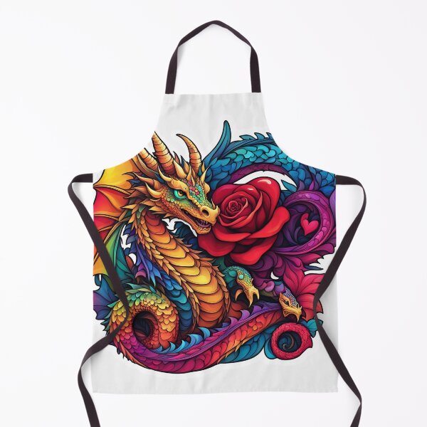 Item preview, Dragon with rose designed and sold by dedoma.
