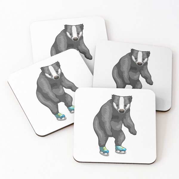 Aperçu de l'œuvre Badger Ice skating Ice skates créée et vendue par Snabdesign84.