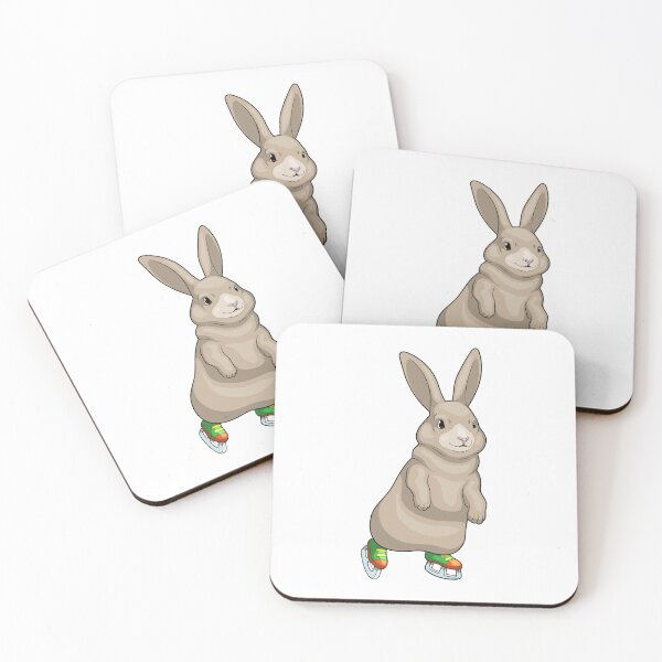Aperçu de l'œuvre Bunny Ice skating Ice skates créée et vendue par Snabdesign84.
