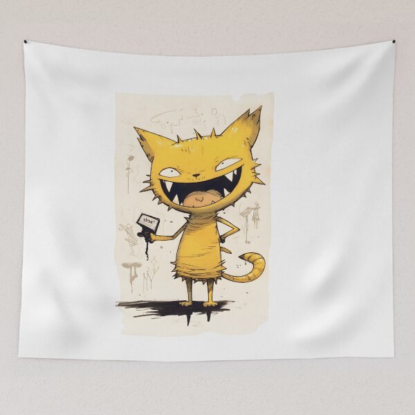Item preview, Crazy Cute Cat designed and sold by CoolMantras.