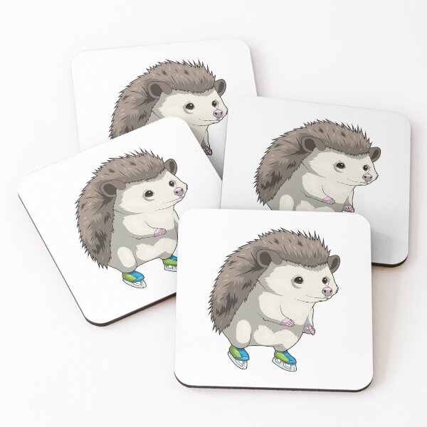 Aperçu de l'œuvre Hedgehog Ice skating Ice skates créée et vendue par Snabdesign84.