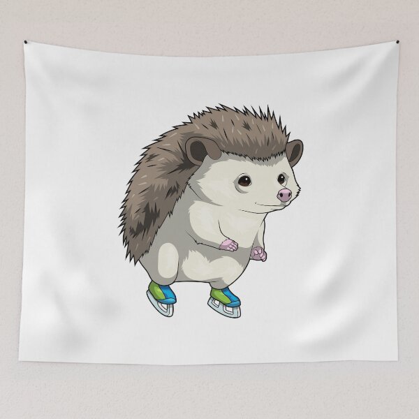Aperçu de l'œuvre Hedgehog Ice skating Ice skates créée et vendue par Snabdesign84.