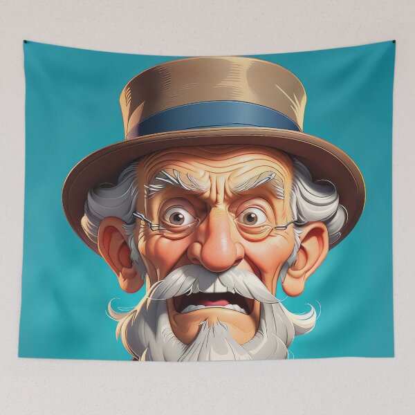 Item preview, Crazy Old Man - 2 designed and sold by cyberartstudiox.