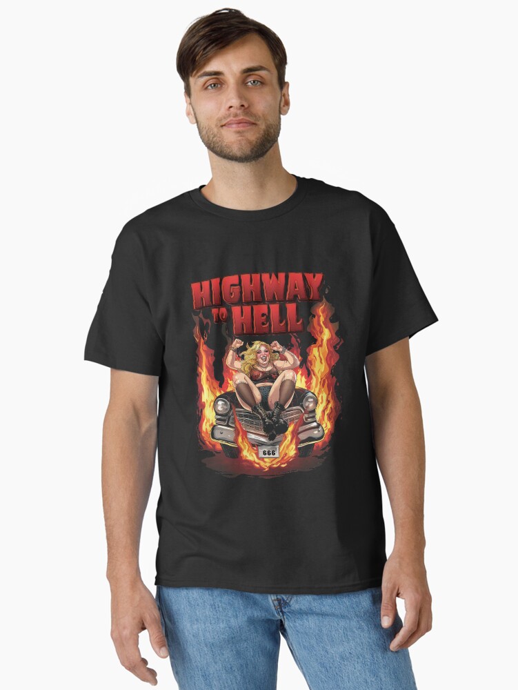 Thumbnail 2 of 7, Classic T-Shirt, Highway To Hell designed and sold by vieke.