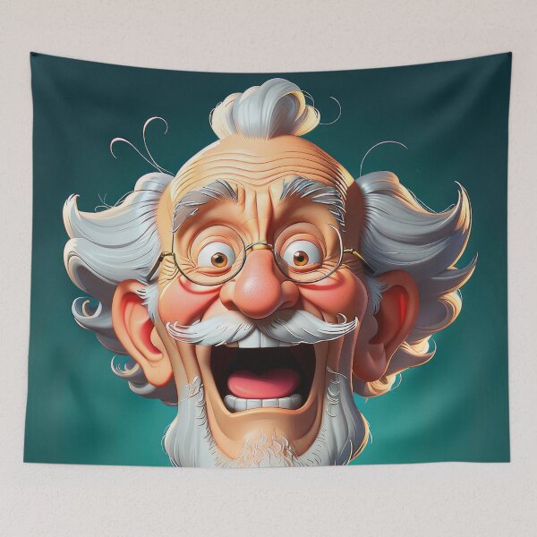 Item preview, Crazy Old Man - 3 designed and sold by cyberartstudiox.