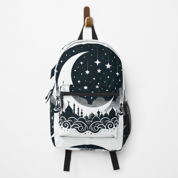 Item preview, Serene Ramadan: Crescent Moon and Mosques designed and sold by LyssasMindArt.