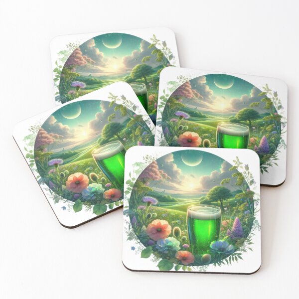 Artikelvorschau, Glas grünes Bier Happy St. Patricks Day Landschaft entworfen und verkauft von Expressions-Sel.
