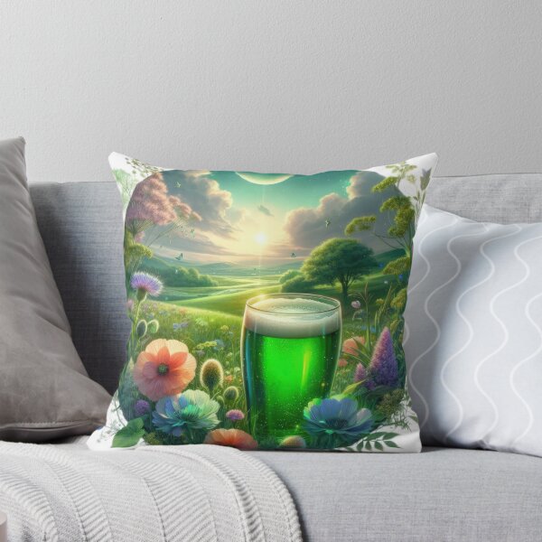 Artikelvorschau, Glas grünes Bier Happy St. Patricks Day Landschaft entworfen und verkauft von Expressions-Sel.