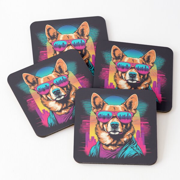 Item preview, When your little dog embodies the 'cool' spirit on four paws. designed and sold by Pulsant  Paintings.