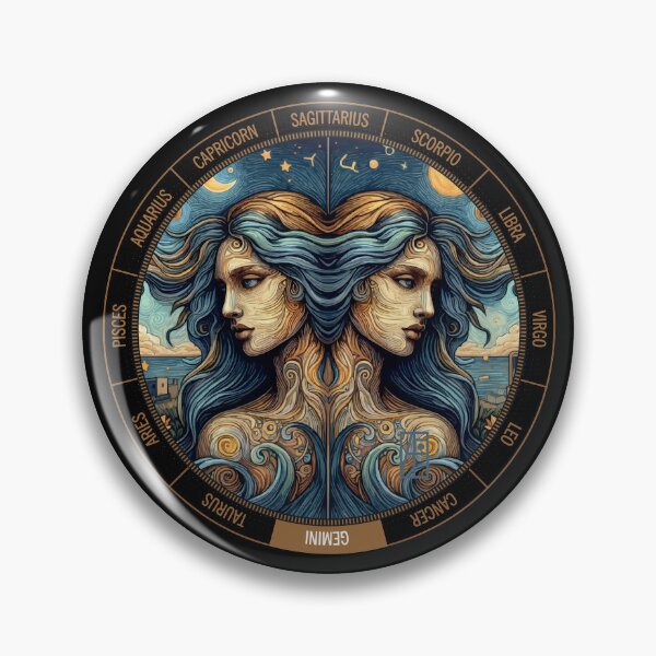 Item preview, ZODIAC Gemini - Astrological GEMINI - GEMINI - ZODIAC sign - Van Gogh style - 1 designed and sold by ArtProjectShop.