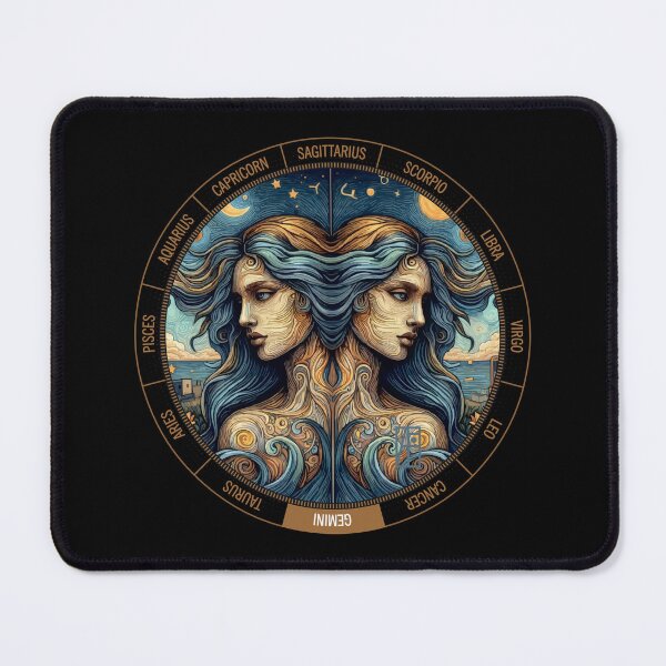 Item preview, ZODIAC Gemini - Astrological GEMINI - GEMINI - ZODIAC sign - Van Gogh style - 1 designed and sold by ArtProjectShop.