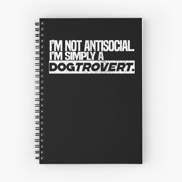 Item preview, Dogtrovert - the introverted dog owner -I m not antisocial I m simply a dogtrovert.- designed and sold by MeringueMango.