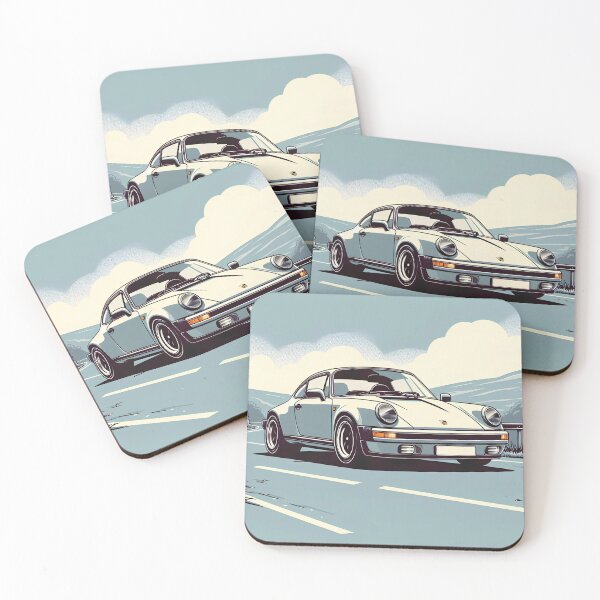 Item preview, Vintage Porsche 911 mountain roads illustraion designed and sold by MrMazda.