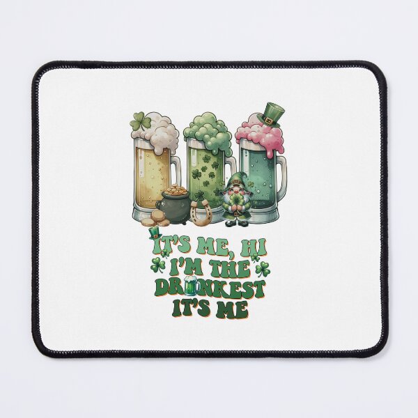 Item preview, 3 Irishbeers- green beer Shamrock green bg. Glow Chic for St. Patrick's Day ver 3 designed and sold by mndesignworx.
