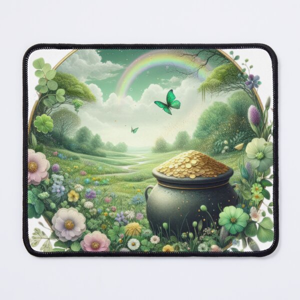 Item preview, pot of gold Happy St Patricks Day landscape designed and sold by Expressions-Sel.