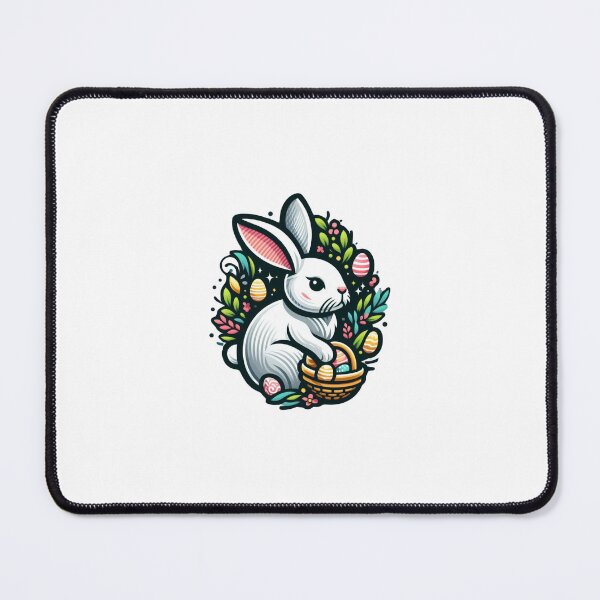 Item preview, Easter Bunny with Basket designed and sold by SportsMomsRock.