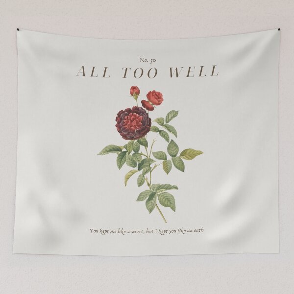 Item preview, all too well  poster, minimalist elegant  designed and sold by Daylight Co Creatives.