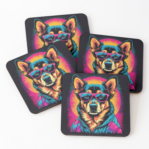 Item preview, Dog with glasses that doesn't need filters. designed and sold by Pulsant  Paintings.