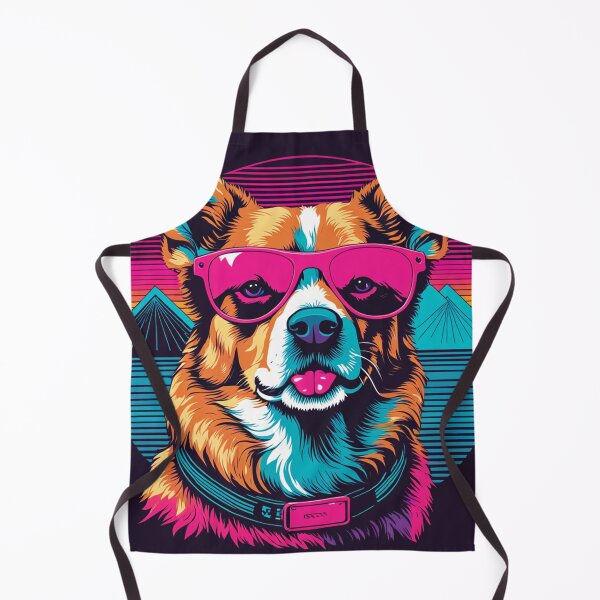 Item preview, Dog with glasses the furry definition of glamour designed and sold by Pulsant Paintings.