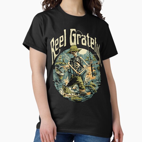 Item preview, Reel Grateful fly fisherman designed and sold by TulpaPrints.