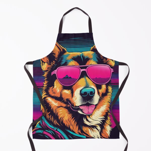 Item preview, Dog with glasses when the furry gaze becomes the centerpiece of canine fashion designed and sold by Pulsant Paintings.
