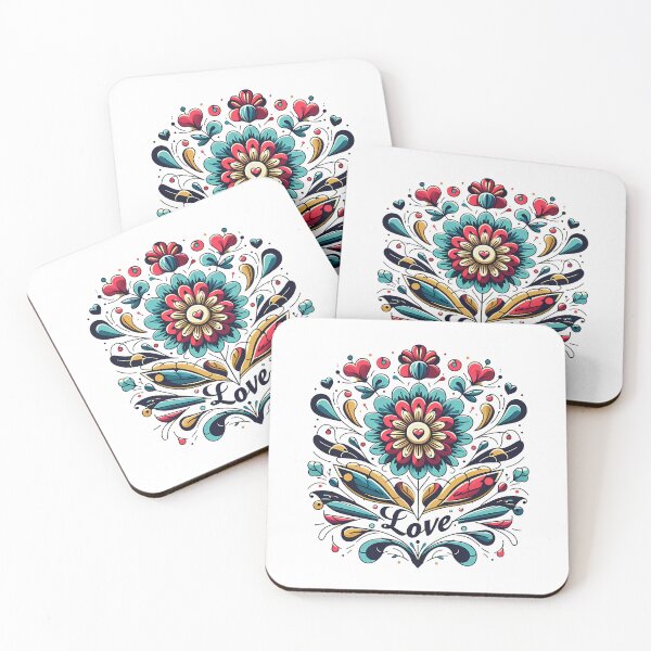 Item preview, Love Vintage Flower colorful flower design designed and sold by LV-creator.