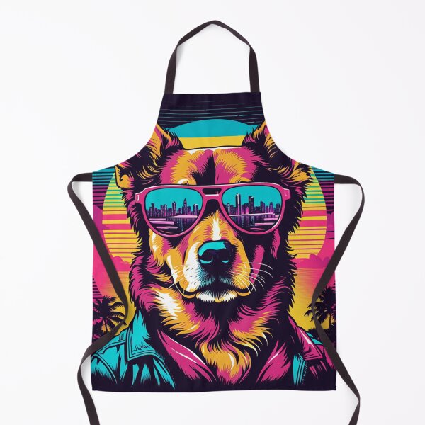 Item preview, Dog with glasses because even canine expressions become more intriguing with a touch of style designed and sold by Pulsant Paintings.