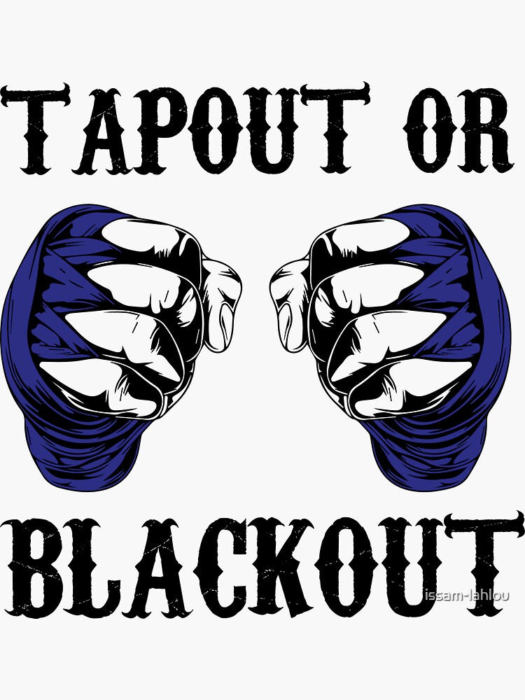 Funny Tapout Or Blackout Fighter MMA Essential T-Shirt