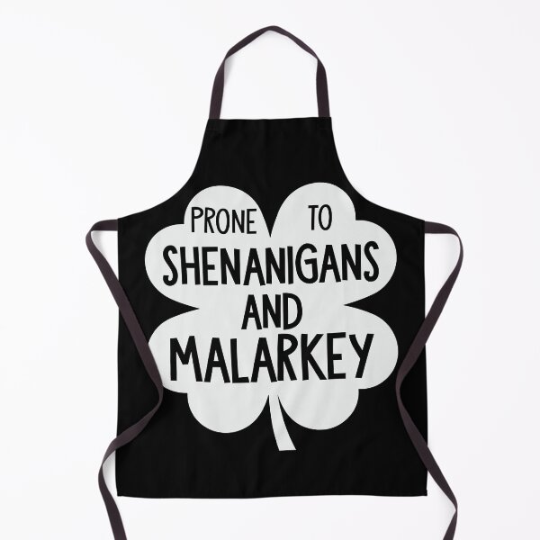 Item preview, Prone to Shenanigans and Malarkey Black Shamrock designed and sold by RR-Arts.