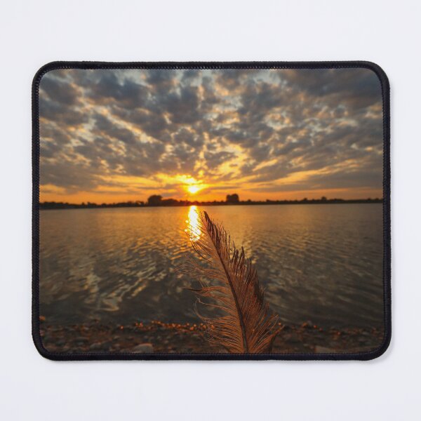 Item preview, Sunset at the lake with clouds designed and sold by Pietschi2022.
