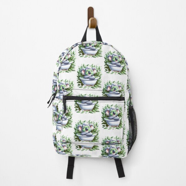 Item preview, Koala Enjoying a Relaxing Bath Among Eucalyptus Leaves Illustration designed and sold by vk09.