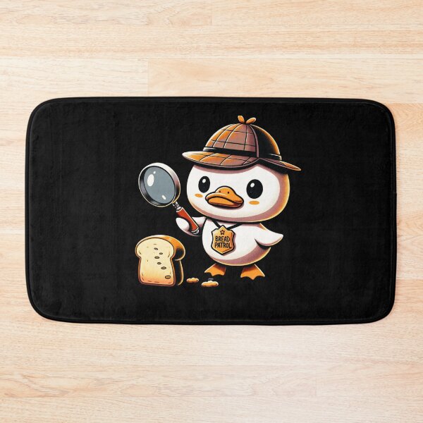 Item preview, Cute Duck With Bread, MYSTERIOUS DUCK: THE BREAD PATROL DETECTIVE FUNNY GIFTS designed and sold by DiySystem.