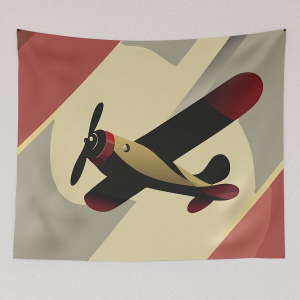 Item preview, Vintage style airplane illustration designed and sold by Javier Arizabalo Garcia.