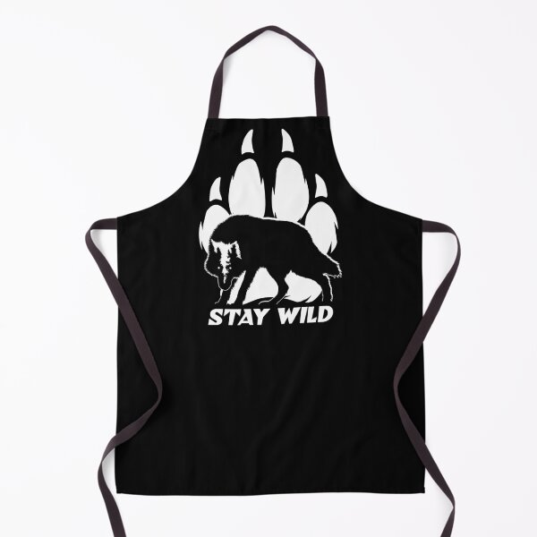 Item preview, Wolf Silhouette and Paw - Stay Wild designed and sold by TMBTM.