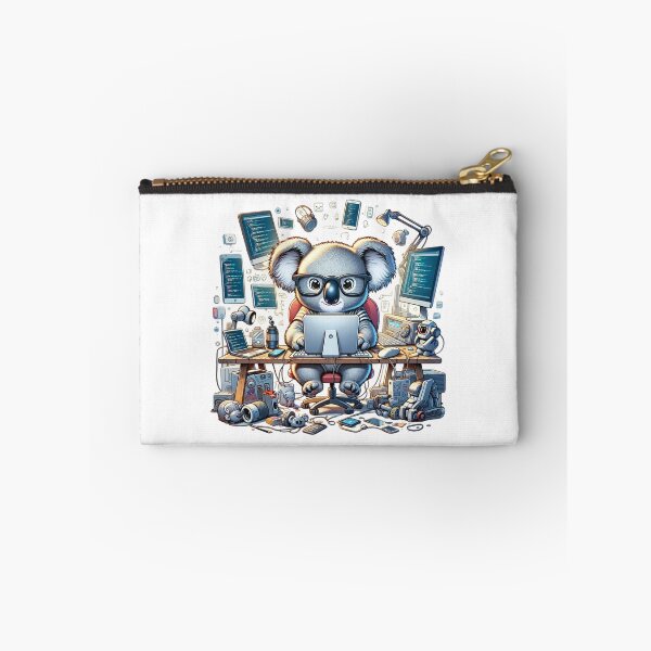Item preview, Adorable Koala Geek Engrossed in Gadgets Illustration designed and sold by vk09.