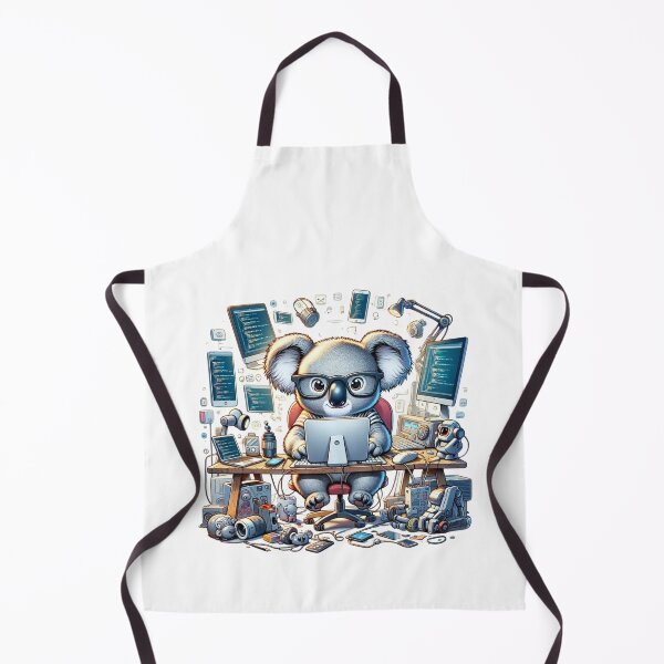 Item preview, Adorable Koala Geek Engrossed in Gadgets Illustration designed and sold by vk09.