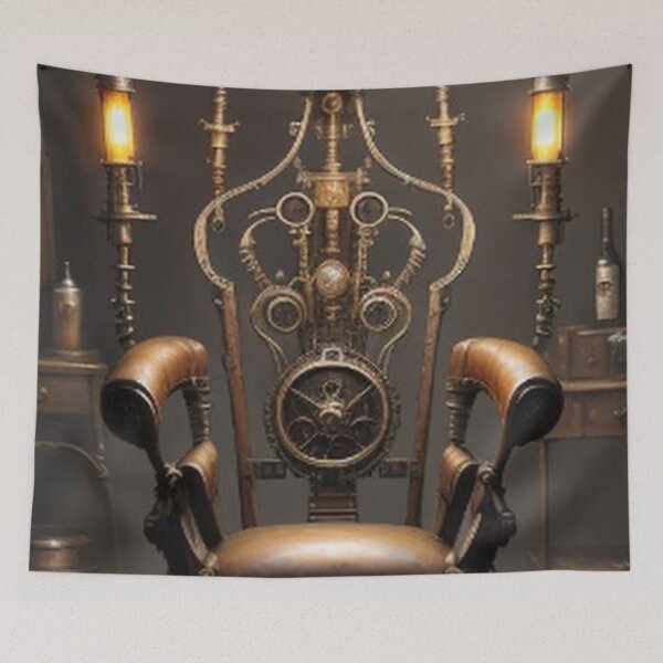 Item preview, Classic Vintage Steampunk Barber Shop designed and sold by TheDarkWardrobe.