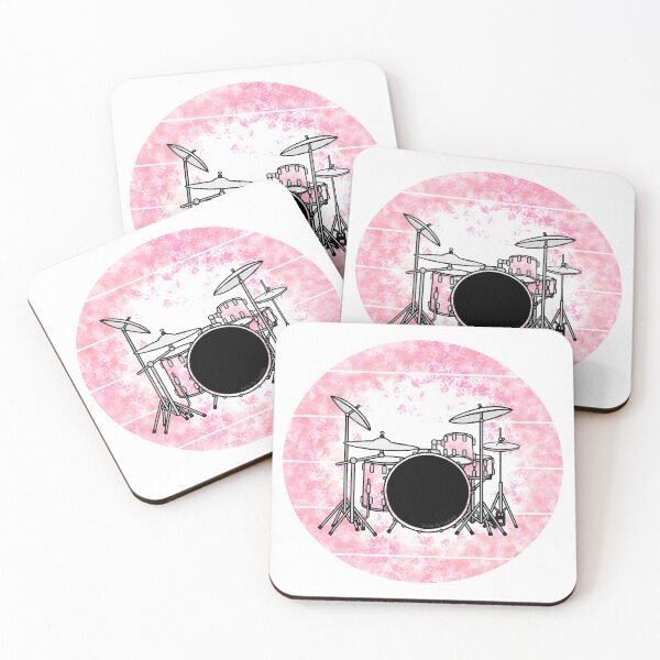 Item preview, Floral Drum Kit Japanese Cherry Blossom Drummer Musician designed and sold by doodlerob.