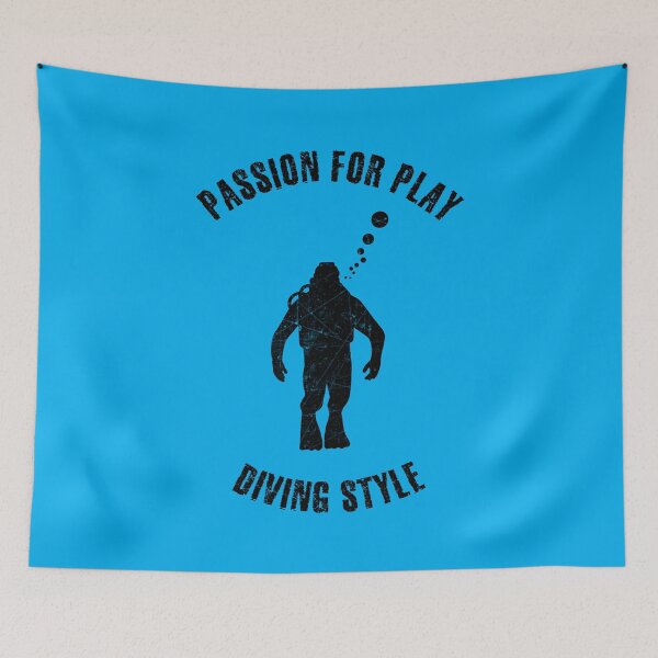 Item preview, Black silhouette of a diver designed and sold by HarridanCreates.