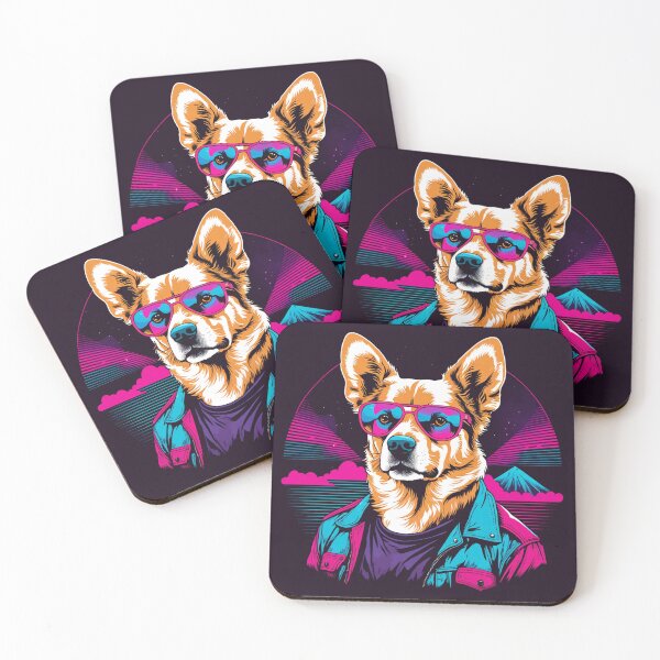 Item preview, Dog with glasses the star that shines even under the hottest sun designed and sold by Pulsant  Paintings.