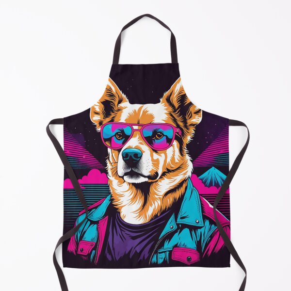 Item preview, Dog with glasses the star that shines even under the hottest sun designed and sold by Pulsant Paintings.